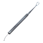 Gills-Welsh Morrison Lens Loop, 5mm Wide x 7mm Long Ultra Thin Loop, 20 Degrees Additional Curvature, Olive Tip, Flat Handle, Overall Length 4-3/4" (120mm) E0649 EC,E0649EC